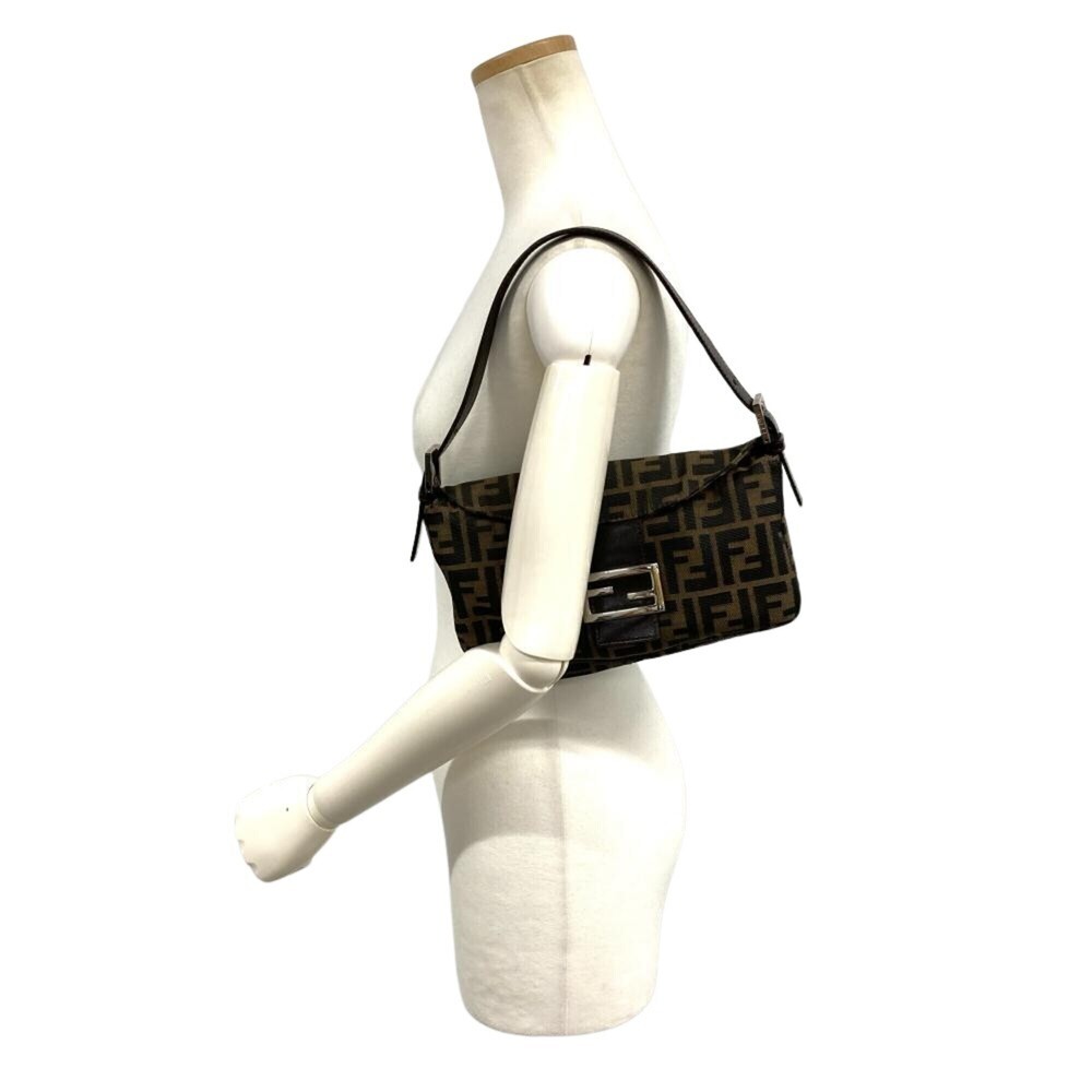 Fendi Zucca Mamma Bucket Shoulder Bag, Canvas, 2321-26725-009, Brown, Silver ... - Picture 9 of 9